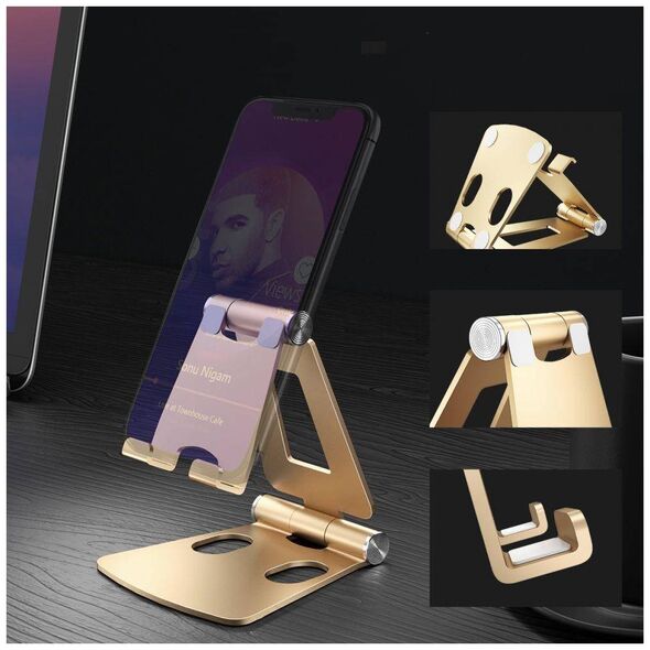 Stand for Phone and Tablet Tech-Protect Z16 silver 0795787711514