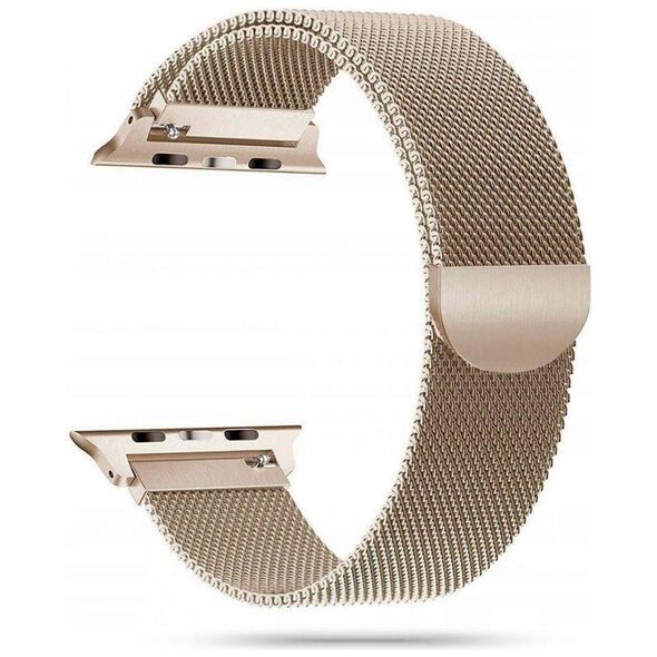 Strap for APPLE WATCH 4 / 5 / 6 / 7 / SE (42 / 44 / 45 MM) Tech-Protect Milaneseband gold 5906735412680