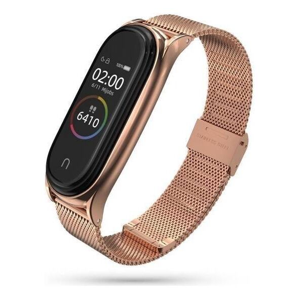 Strap for XIAOMI MI BAND 6 / 6 NFC / 5 / 7 Tech-Protect Milaneseband pink 0795787712320