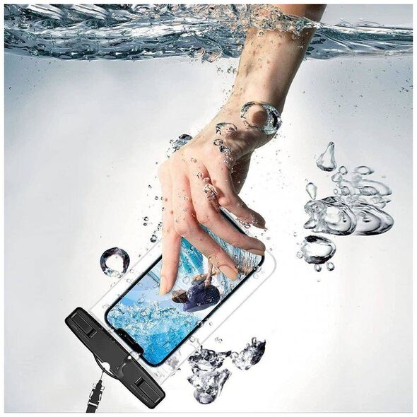 Case Tech-Protect Universal Waterproof Case Clear black 6216990212710