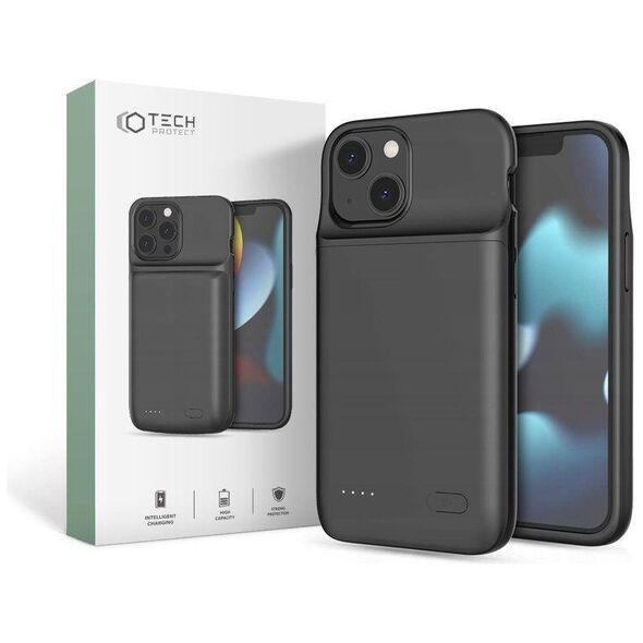 Case IPHONE 12 MINI / 13 MINI Tech-Protect PowerCase 4700mAh black 9589046917813