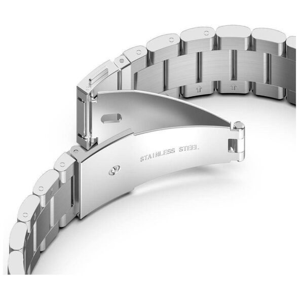 Strap for SAMSUNG GALAXY WATCH 4 (40MM) / (44MM) / GALAXY WATCH 4 CLASSIC (46MM) / (42MM) Tech-Protect Stainless black 9589046917301