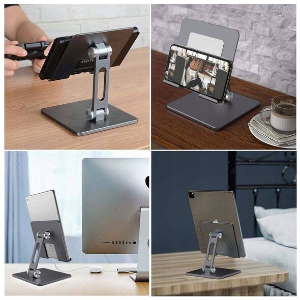 Telescopic Desk Holder / Stand / Stand for Phone and Tablet Tech-Protect Z11 grey 9589046919701