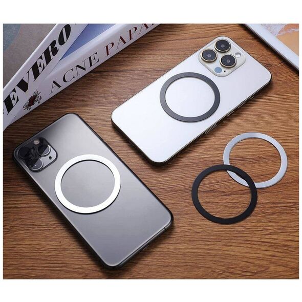 Universal Magnetic Ring Magsafe 2-pack Tech-Protect Magmat black + silver 9589046921544
