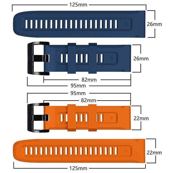 Strap for GARMIN FENIX 5 / 6 / 6 PRO / 7 Tech-Protect IconBand navy blue 9589046921490