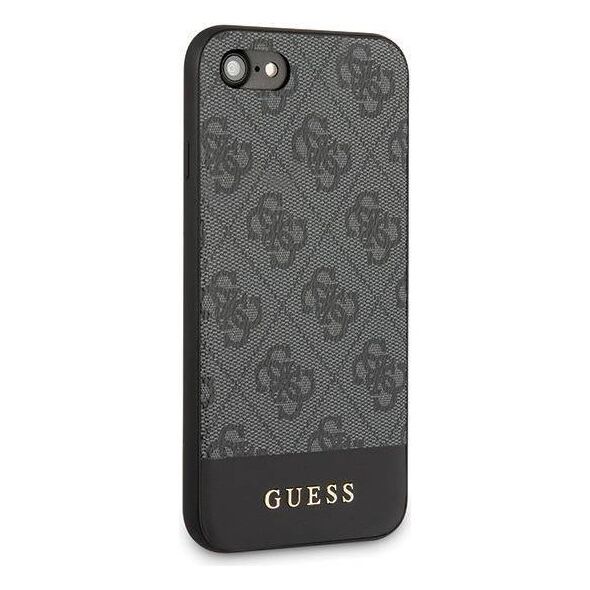 Original Case IPHONE SE 2022 / SE 2020 / 7 / 8 Guess Hardcase 4G Stripe Collection (GUHCI8G4GLGR) gray 3700740471289