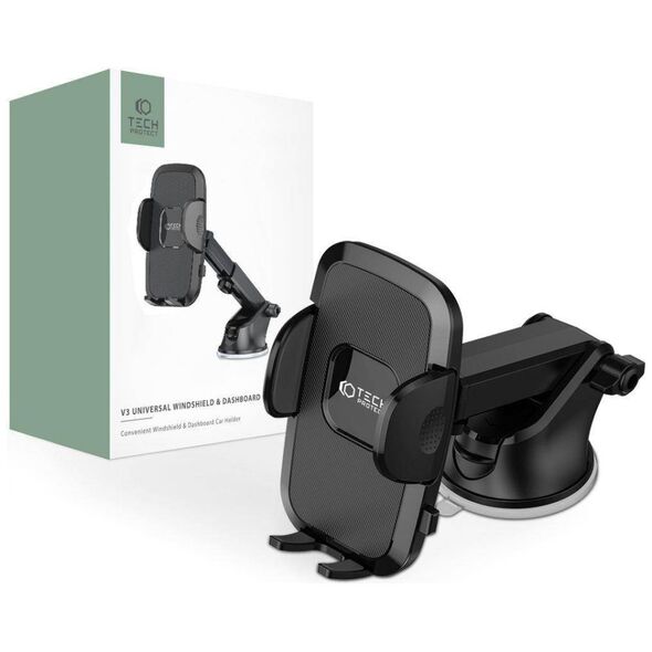 Universal Car Mount for Dashboar / Windshield Tech-Protect V3 black 9589046926778