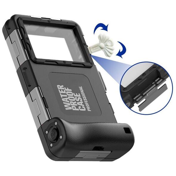 Case Tech-Protect IPX8 Diving Waterproof Case black 9589046924552