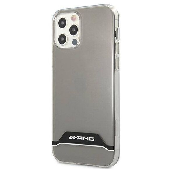 Case IPHONE 12 / 12 PRO Mercedes AMG Hardcase Electroplate Black&White (AMHCP12MTCBW) transparent 3666339014230