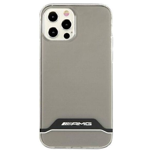 Case IPHONE 12 / 12 PRO Mercedes AMG Hardcase Electroplate Black&White (AMHCP12MTCBW) transparent 3666339014230