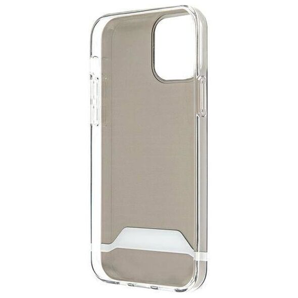 Case IPHONE 12 / 12 PRO Mercedes AMG Hardcase Electroplate Black&White (AMHCP12MTCBW) transparent 3666339014230