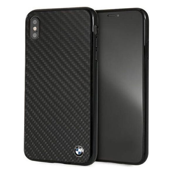 Original Case IPHONE XS MAX BMW Hardcase Siganture-Carbon (BMHCI65MBC) black 3700740435007