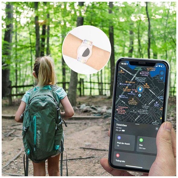 Strap for APPLE AIRTAG Tech-Protect Nylon For Kids blue 9589046926082