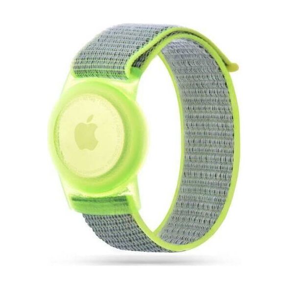 Strap for APPLE AIRTAG Tech-Protect Nylon For Kids lime 9589046926099