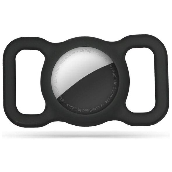 Case for Apple Airtag for Pets Tech-Protect Smooth black 9589046925986