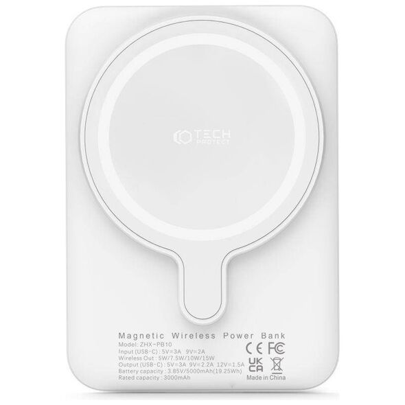 Powerbank MagSafe 5000mAh Tech-Protect PB10 Lifemag white 9589046926709