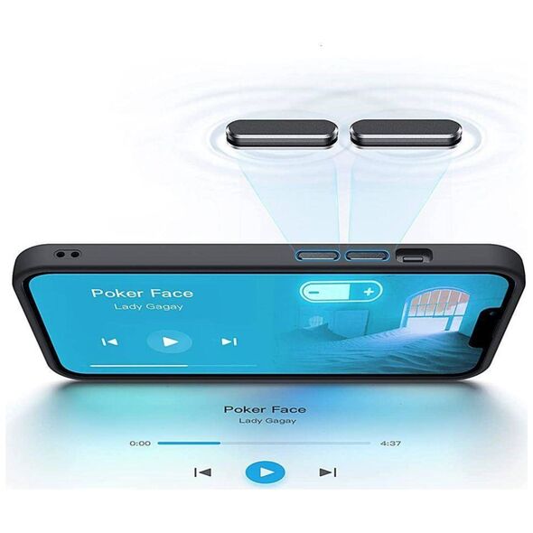 Case IPHONE 14 Tech-Protect Magmat MagSafe Black transparent 9589046925467