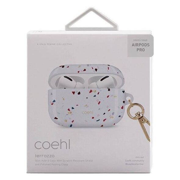 UNIQ Coehl Terrazzo AirPods Pro case white/natural white 8886463675458