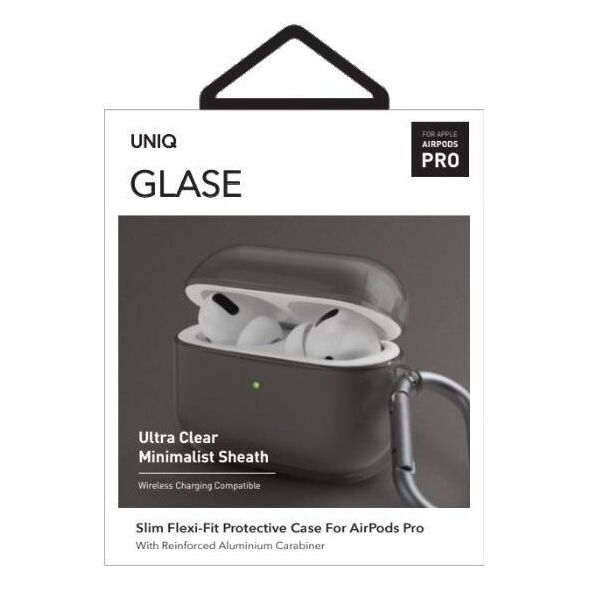 UNIQ case Glase AirPods Pro smoke/smoke 8886463672990