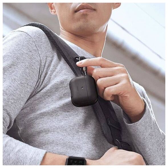 UNIQ case Valencia AirPods Pro black/midnight black Antimicrobial 8886463675243