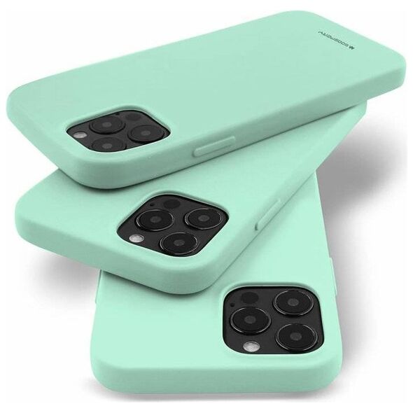 Case IPHONE 14 Matte Silicone Mercury Soft Jelly mint 8809887822253