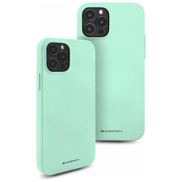 Case IPHONE 14 Matte Silicone Mercury Soft Jelly mint 8809887822253