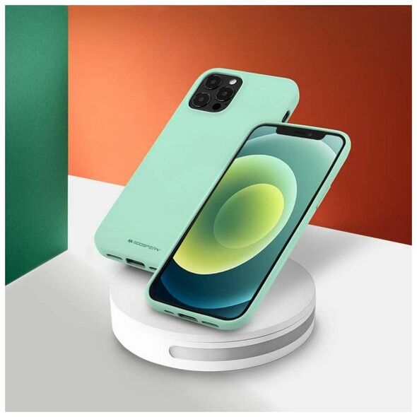 Case IPHONE 14 PLUS Matte Silicone Mercury Soft Jelly mint 8809887824691