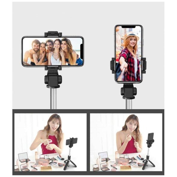 Selfie Stick / Tripod Bluetooth Multifunction Photo Stick Tech-Protect L02S black 9490713937099