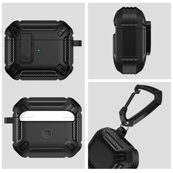 Case APPLE AIRPODS PRO Tech-Protect X-Carbo black 9490713928080