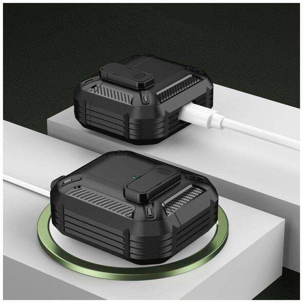 Case APPLE AIRPODS PRO Tech-Protect X-Carbo black 9490713928080