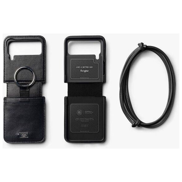 Case SAMSUNG GALAXY Z FLIP 4 Ringke Signature Folio Black 8809881261232