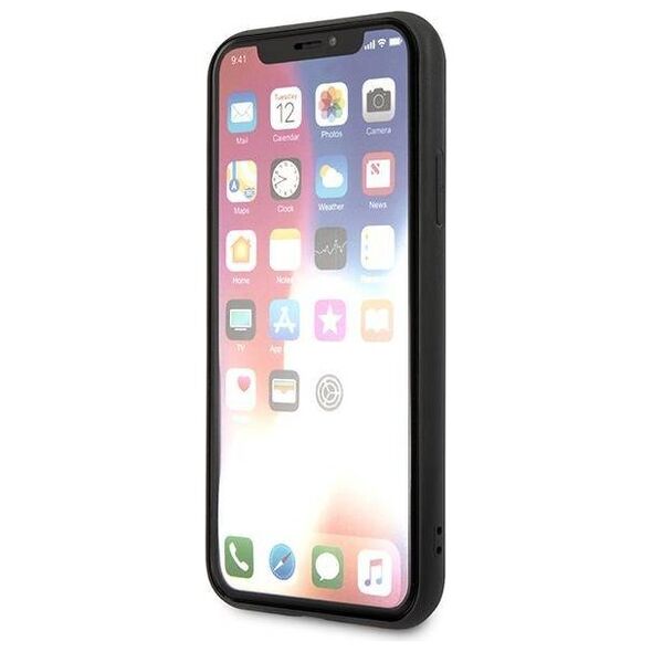 Original Case IPHONE XS MAX Karl Lagerfeld Hardcase Saffiano Ikonik Karl&Choupette Head (KLHCI65SAKICKCBK) black 3666339055011