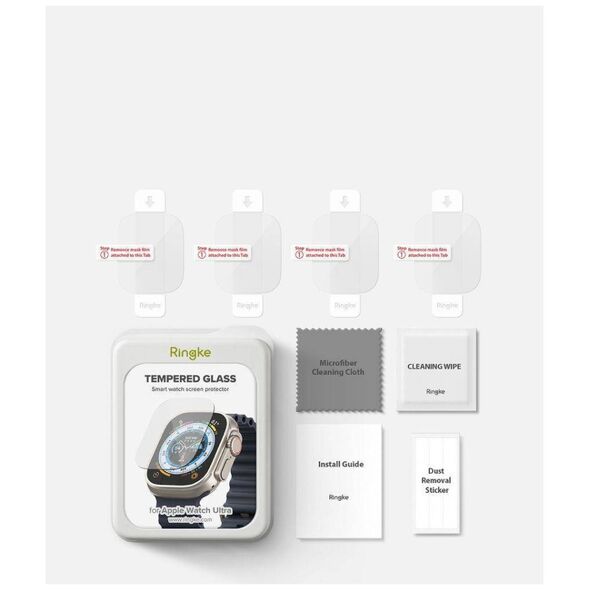 Tempered Glass APPLE WATCH ULTRA 49MM Ringke ID FC Glass 4-pack 8809881268378