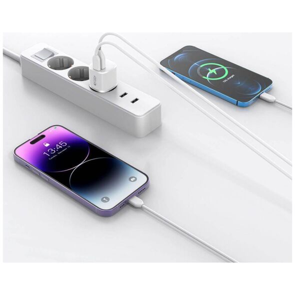 Wall Charger 20W USB QC3.0 + USB-C PD Tech-Protect C20W Mini black 9490713927373