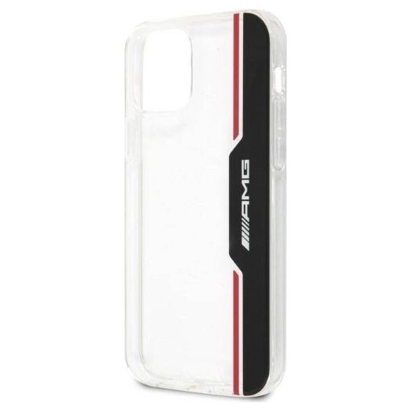 Original Case IPHONE 12 / 12 PRO AMG Hardcase Electroplate Vertical (AMHCP12MTVLBR) white 3666339014179