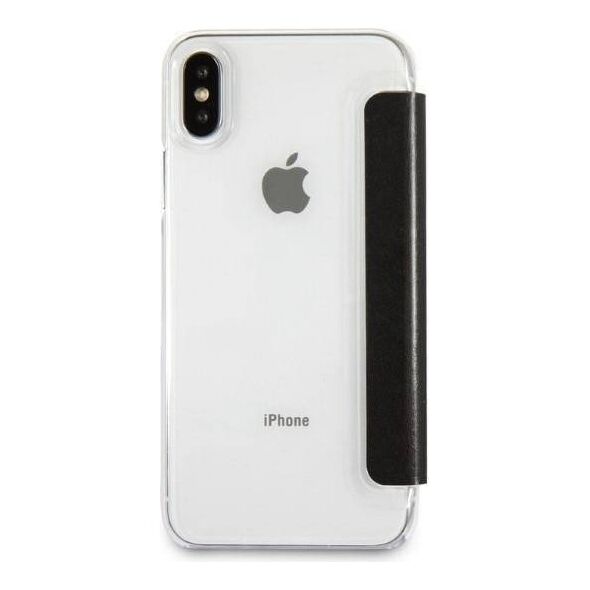 Original Case IPHONE X / XS Karl Lagerfeld Bookcase Signature Glitter black 3700740413623