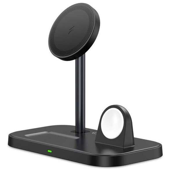 Wireless Magnetic Charger 3in1 15W for Smartphones with MagSafe, AirPods, Apple Watch Watch Tech-Protect QI15W A22 black 9490713930960