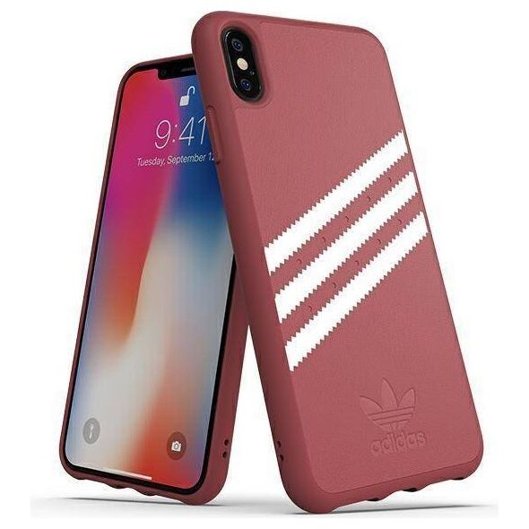Original Case IPHONE XS MAX Adidas OR Moulded Case PU Suede (32821) pink 8718846063814