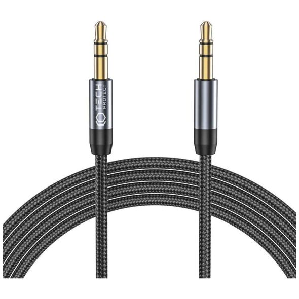 Cable Audio AUX 1,5m minijack 3,5mm - minijack 3,5mm Tech-Protect Ultraboost black 9490713931547