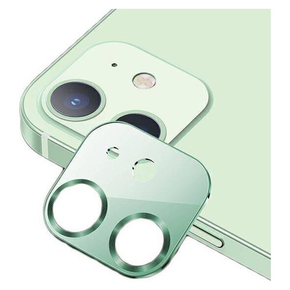 Tempered Glass for Camera IPHONE 12 MINI USAMS Camera Lens Glass Metal green 6958444940243