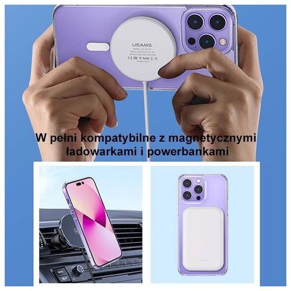 Case IPHONE 14 PLUS USAMS Ice Magnet (IP14MBC01) transparent 6958444901527