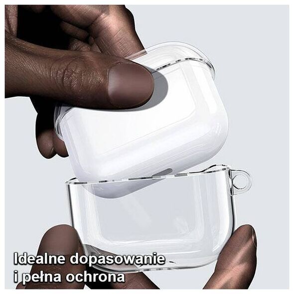 Case APPLE AIRPODS 3 USAMS Case Black (BH740AP02) transparent 6958444971315