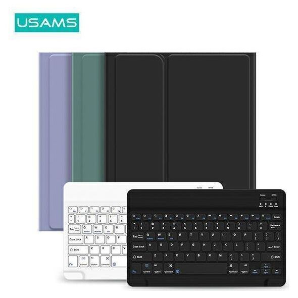 Case APPLE IPAD AIR 10.9 (4gen) USAMS Winro Keyboard white keyboard (IP109YRU03) purple 6958444940328