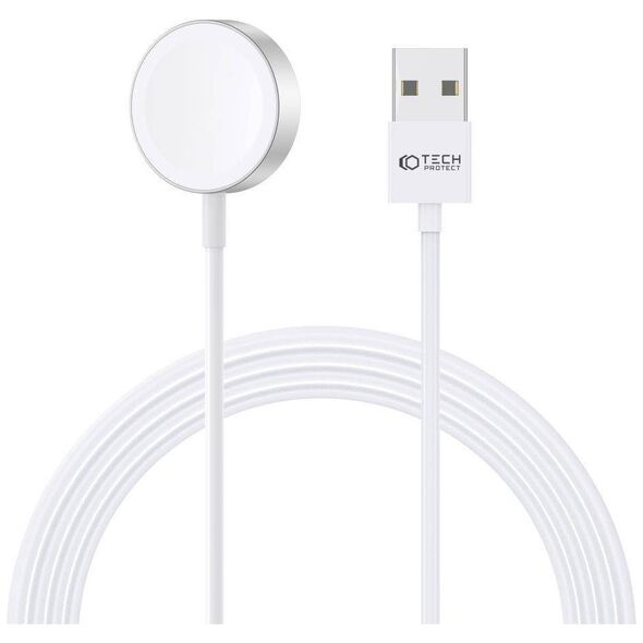 Magnetic Charging Cable USB for Apple Watch 1.2m Tech-Protect Ultraboost white 9490713932773