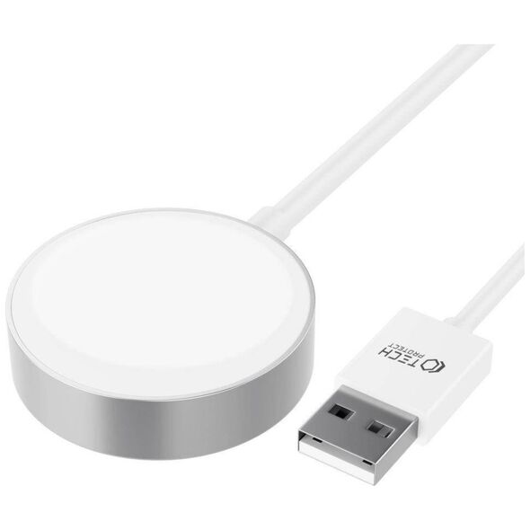 Magnetic Charging Cable USB for Apple Watch 1.2m Tech-Protect Ultraboost white 9490713932773