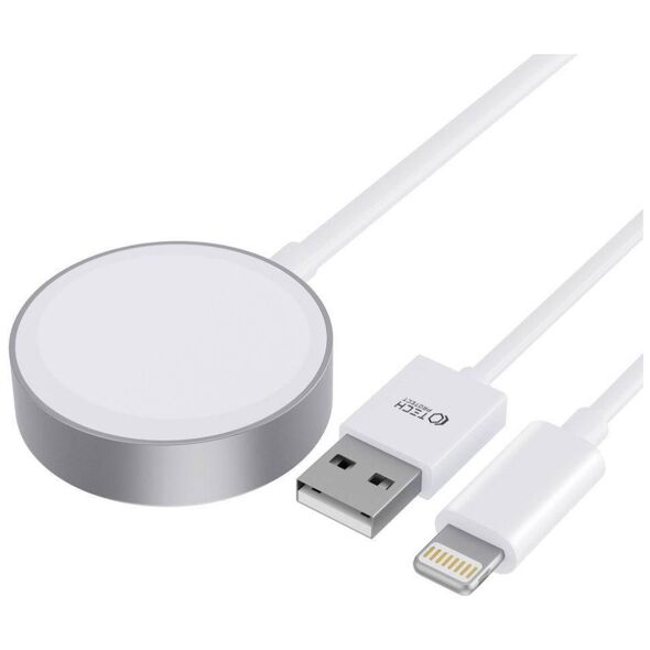 Magnetic Charging Cable 2in1 for Apple Watch 1.5m USB + Lightning Tech-Protect Ultraboost white 9490713932780