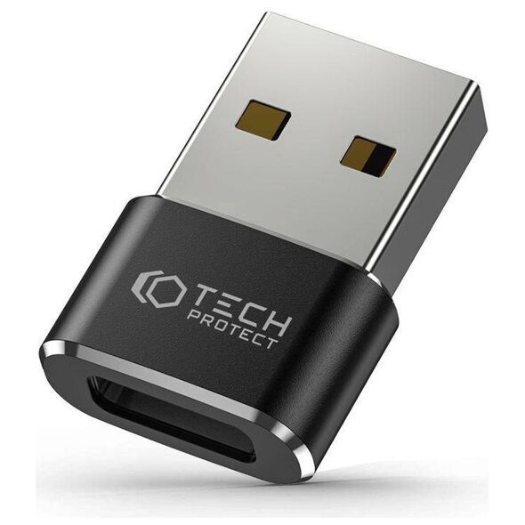 Adapter USB to USB-C Tech-Protect Ultraboost black 9490713932247