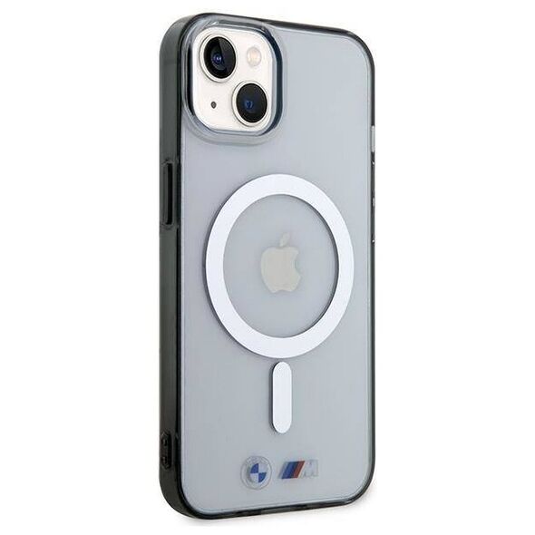 Original Case IPHONE 14 PLUS BMWHardcase Silver Ring MagSafe (BMHMP14MHCRS) transparent 3666339122355