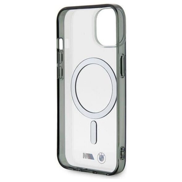 Original Case IPHONE 14 PLUS BMWHardcase Silver Ring MagSafe (BMHMP14MHCRS) transparent 3666339122355