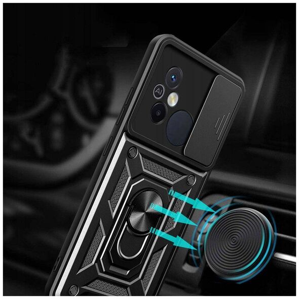 Case XIAOMI REDMI 12C Tech-Protect Camshield Pro black 9490713934340